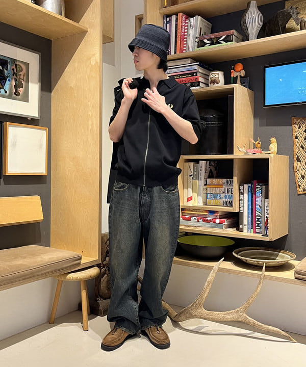 平柳 楓馬さんの「BEAMS WOMEN｜BEAMS / ワイドフィット デニムパンツ」を使ったコーディネート