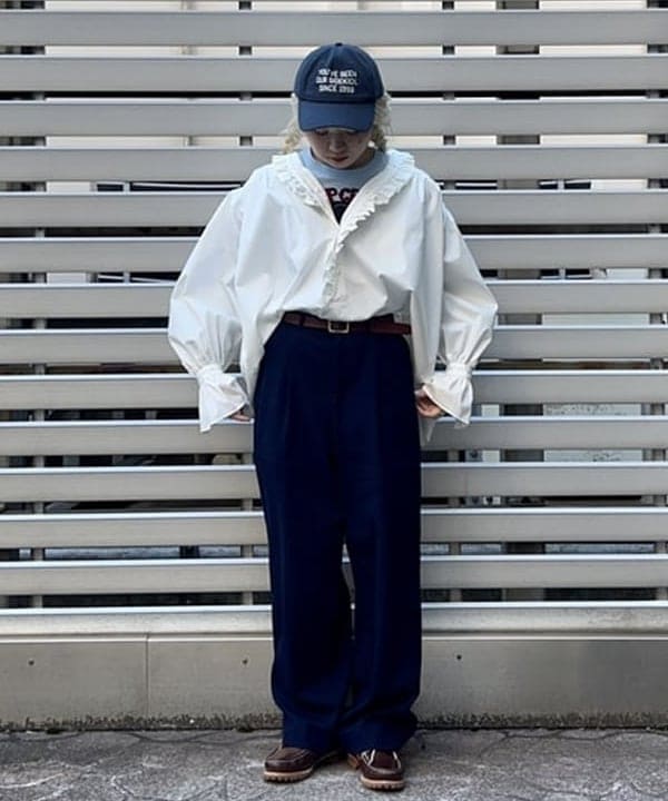 ナツハさんの「BEAMS WOMEN｜BEAMS BOY / 2/2ソリッド リブ ソックス」を使ったコーディネート