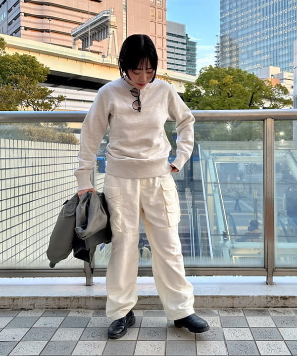 なるみさんの「LOOPWHEELER / 別注 Athletic Crew Neck Sweat」を使ったコーディネート
