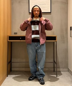 BEAMS（ビームス）7ゲージ ボーダー ラガー ニットポロシャツ