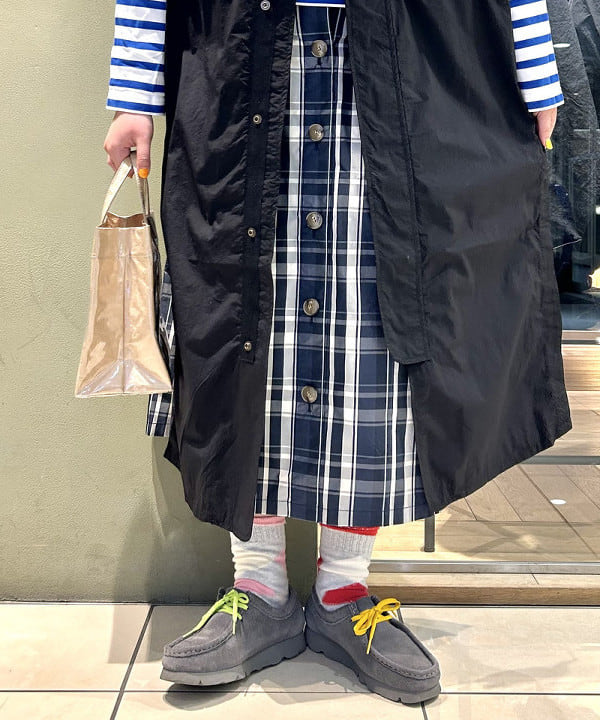 Kyooka Sayakaさんの「BEAMS WOMEN｜ナバルボーダー ビッグ ボートネック カットソー」を使ったコーディネート