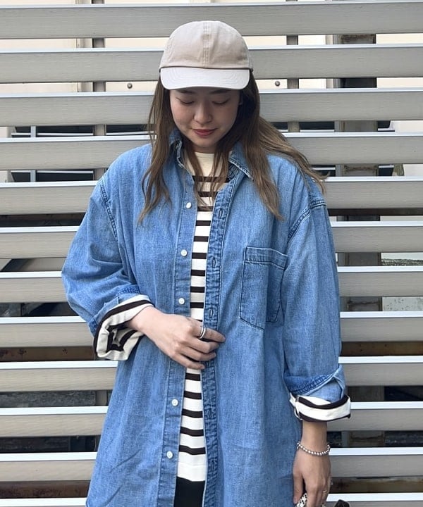 千田 静香さんの「BEAMS WOMEN｜upper hights / 別注  IVY ベースボール キャップ」を使ったコーディネート