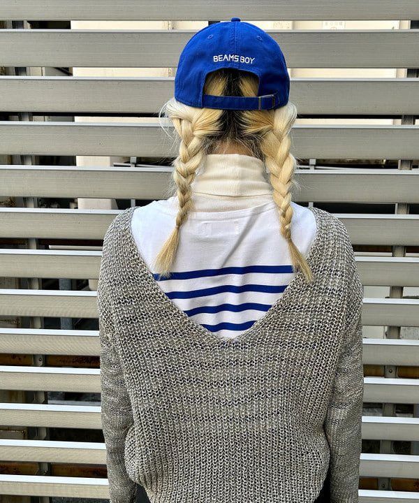 ナツハさんの「BEAMS WOMEN｜ナバルボーダー ビッグ ボートネック カットソー」を使ったコーディネート