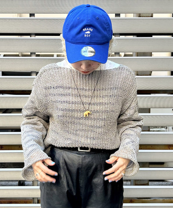 ナツハさんの「BEAMS WOMEN｜ナバルボーダー ビッグ ボートネック カットソー」を使ったコーディネート