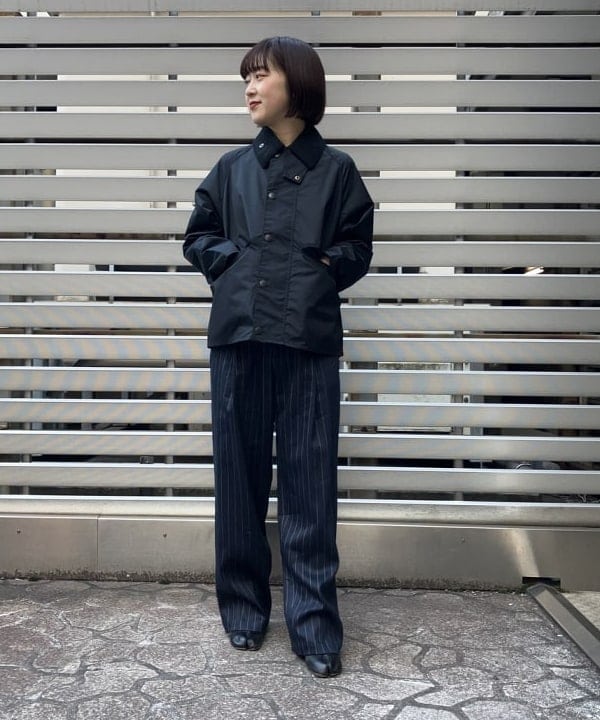 中川　ゆららさんの「BEAMS WOMEN｜TICCA / リネンヴィスコース ストライプ パンツ」を使ったコーディネート