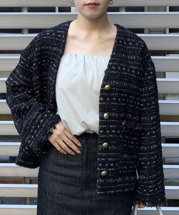 SAKAIさんの「BEAMS WOMEN｜エディター坪田あさみ × woadblue × Demi-Luxe BEAMS / 別注 デニム Iラインスカート」を使ったコーディネート