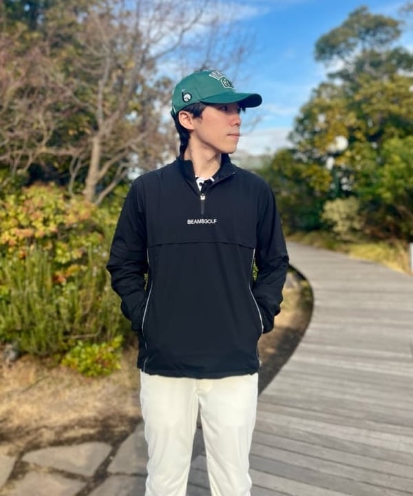 美品☆ビームスゴルフ　ハイブリッドダウン　ニット　カモフラ柄　2way 近年 ビームス ゴルフ 玉川髙島屋S・C店（877471） スタイリング
