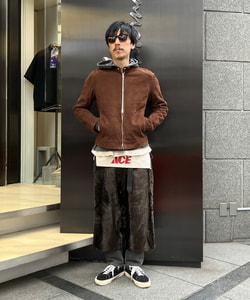 新色』山羊革スエードドライビングブルゾン。｜BEAMS F