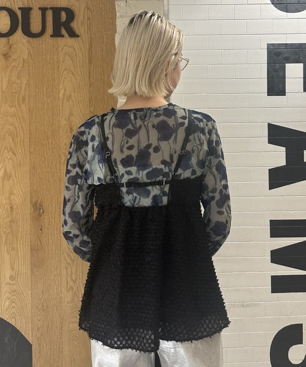 Nagumo Yukiさんの「BEAMS WOMEN｜Ray BEAMS / 箔プリント デニムパンツ」を使ったコーディネート
