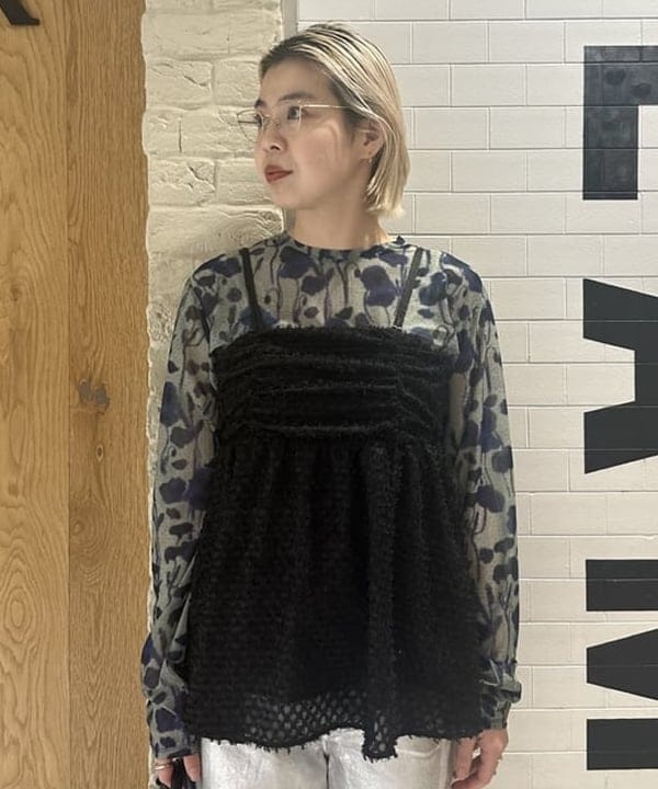 Nagumo Yukiさんの「BEAMS WOMEN｜Ray BEAMS / 箔プリント デニムパンツ」を使ったコーディネート