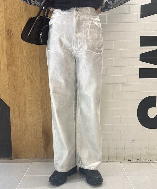 Nagumo Yukiさんの「BEAMS WOMEN｜Ray BEAMS / 箔プリント デニムパンツ」を使ったコーディネート
