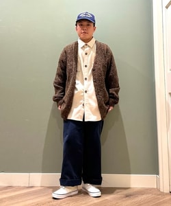 BEAMS（ビームス）5ゲージ ブークレ ニットカーディガン