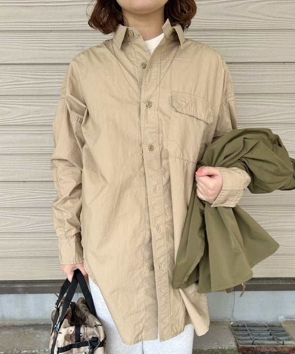 まつむさんの「BEAMS WOMEN｜コットン サーマル クルーネック ロングスリーブ Tシャツ」を使ったコーディネート