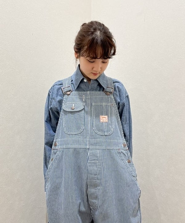 るーたまさんの「BEAMS WOMEN｜BUZZ RICKSON'S / 別注 シャンブレー ロングスリーブ シャツ」を使ったコーディネート