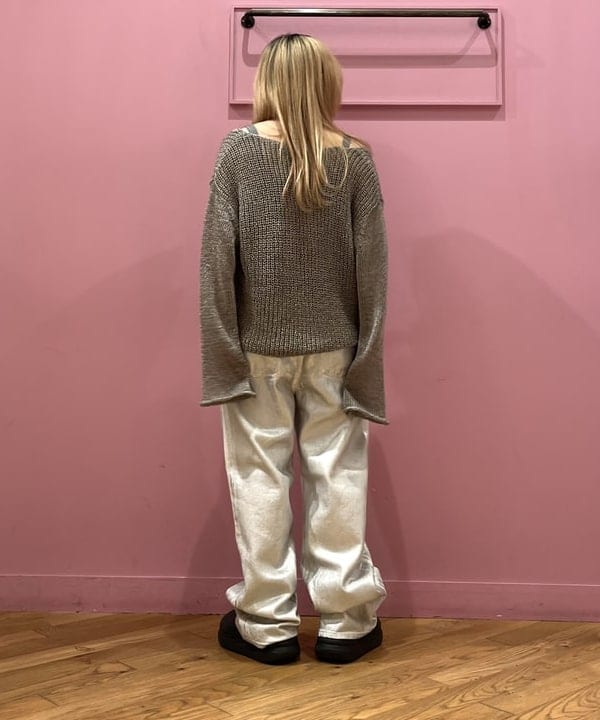 コスゲさんの「BEAMS WOMEN｜Ray BEAMS / 箔プリント デニムパンツ」を使ったコーディネート
