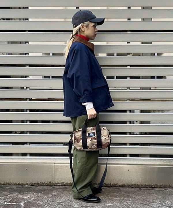 ナツハさんの「BEAMS WOMEN｜BEAMS BOY / ミリタリー リブ ロングソックス」を使ったコーディネート