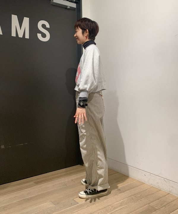 矢野(青木)優香さんの「BEAMS WOMEN｜BEAMS BOY / リブ タートル ロングスリーブ」を使ったコーディネート