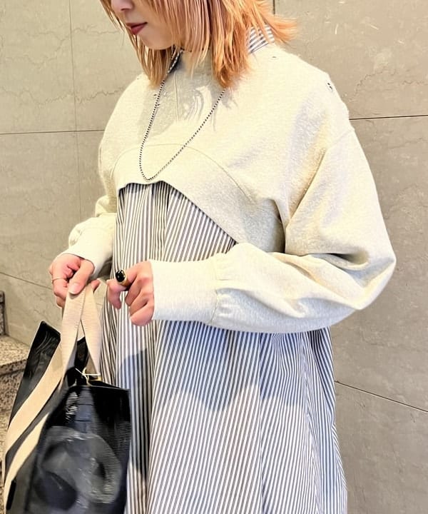 篠崎 香月さんの「BEAMS WOMEN｜VIOLAd’ORO / ジーノ メッシュ トートバッグ M」を使ったコーディネート
