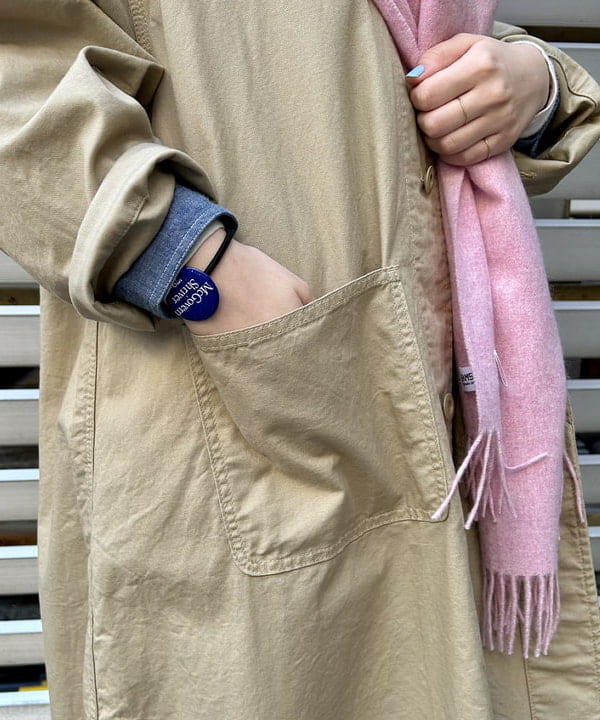 ナツハさんの「BEAMS WOMEN｜【別注】BUZZ RICKSON'S / シャンブレー ロングスリーブ シャツ」を使ったコーディネート