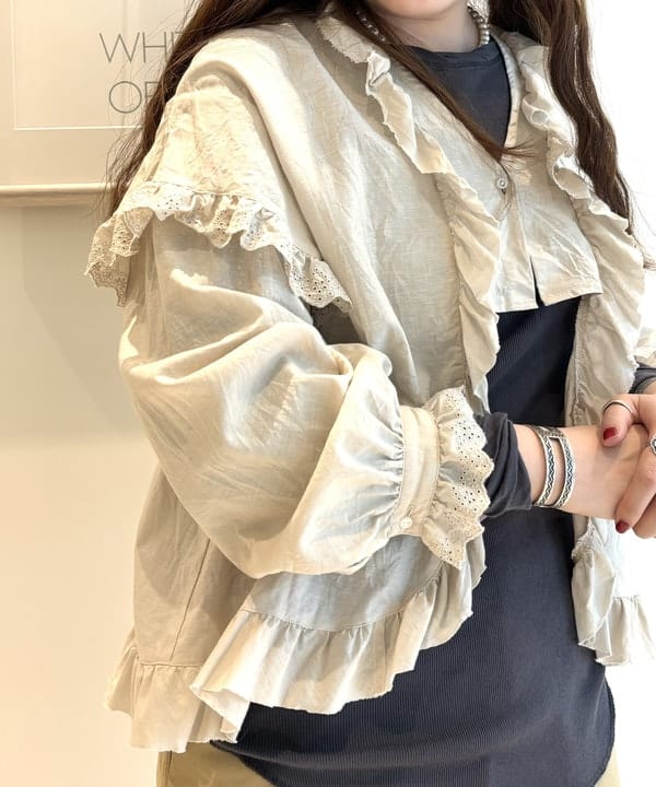 カスタニ モモノさんの「BEAMS WOMEN｜BEAMS BOY / リブ クルー 7分袖 カットソー」を使ったコーディネート