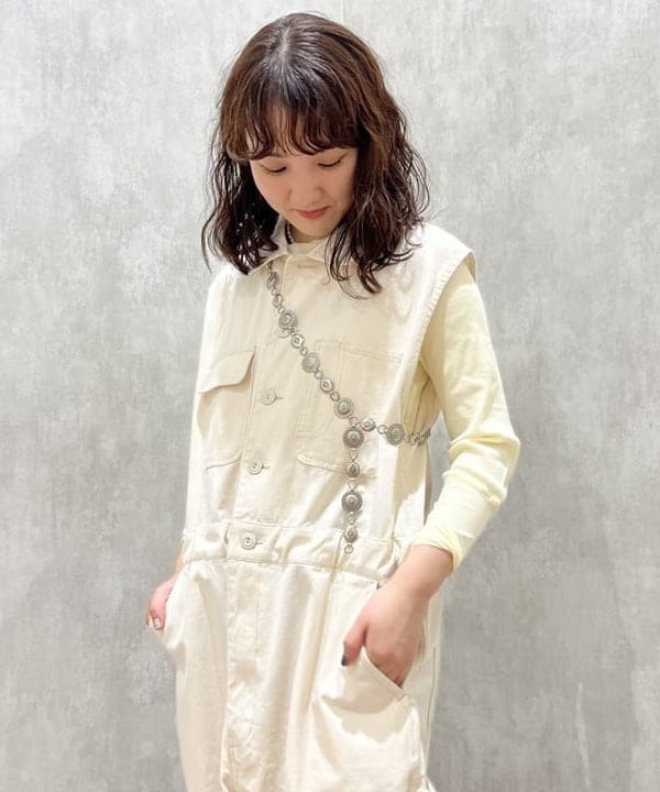 るーたまさんの「BEAMS WOMEN｜ARROW NOVELTY × BEAMS BOY / 別注 コンチョ コンビ ベルト」を使ったコーディネート
