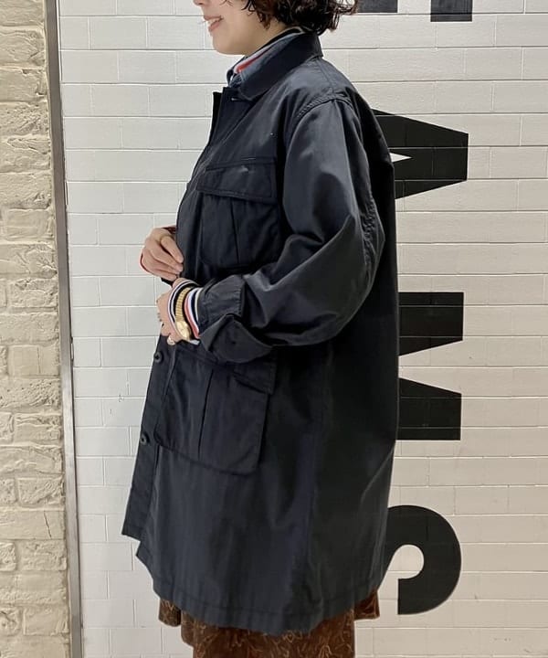 小原 もこさんの「BEAMS WOMEN｜【別注】BUZZ RICKSON'S / シャンブレー ロングスリーブ シャツ」を使ったコーディネート