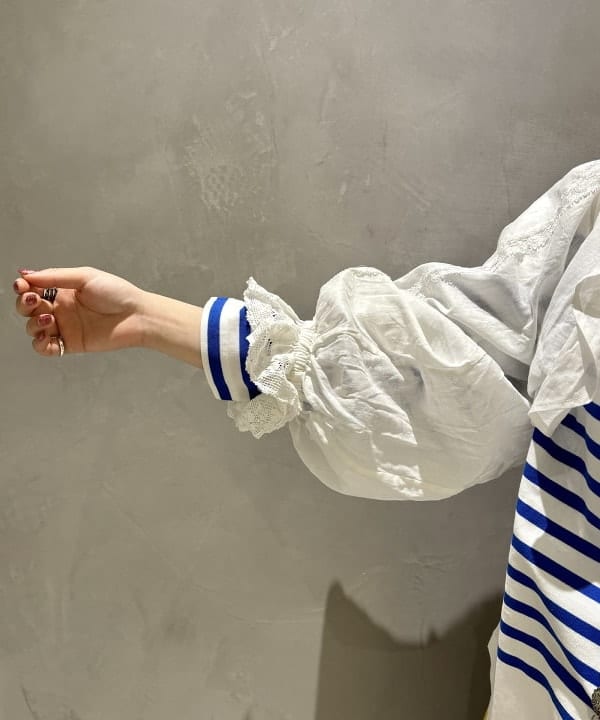 吉野 多恵さんの「BEAMS WOMEN｜Healthknit × BEAMS BOY / ワッフル ボーダー Tシャツ」を使ったコーディネート