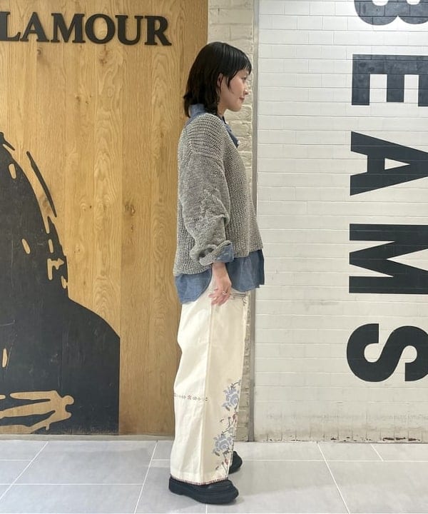 笠井 祐希さんの「BEAMS WOMEN｜BUZZ RICKSON'S / 別注 シャンブレー ロングスリーブ シャツ」を使ったコーディネート