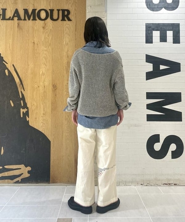 笠井 祐希さんの「BEAMS WOMEN｜BUZZ RICKSON'S / 別注 シャンブレー ロングスリーブ シャツ」を使ったコーディネート
