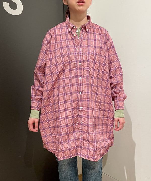みかみさんの「BEAMS WOMEN｜Healthknit / 別注 ヘンリー ネック ロングスリーブ」を使ったコーディネート