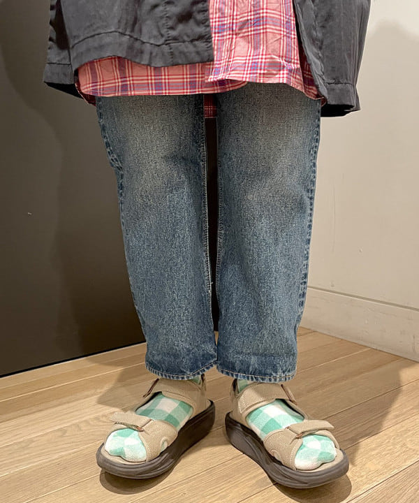みかみさんの「BEAMS WOMEN｜Healthknit / 別注 ヘンリー ネック ロングスリーブ」を使ったコーディネート