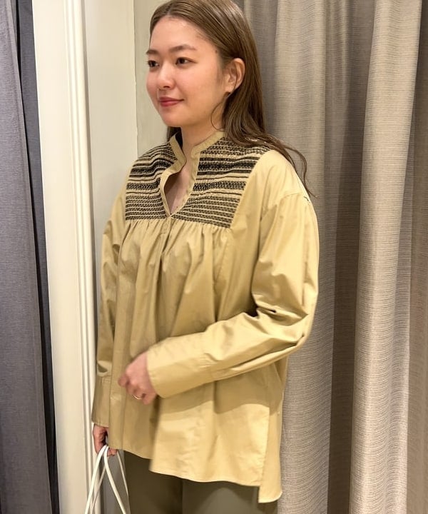 千田 静香さんの「BEAMS WOMEN｜NOMADIS / LIEN イントレチャート  バッグ」を使ったコーディネート