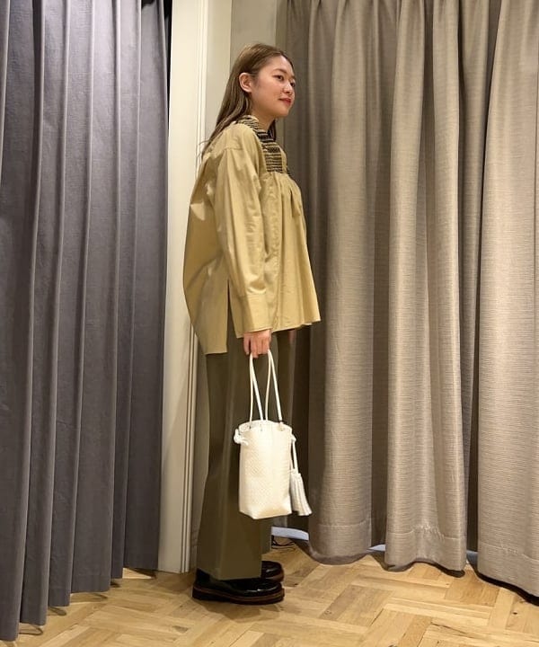 千田 静香さんの「BEAMS WOMEN｜NOMADIS / LIEN イントレチャート  バッグ」を使ったコーディネート