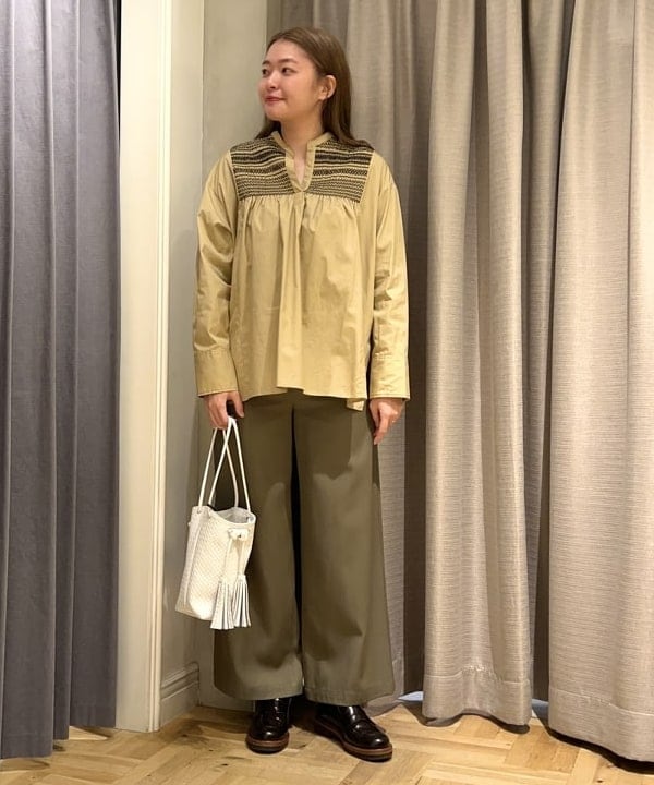 千田 静香さんの「BEAMS WOMEN｜NOMADIS / LIEN イントレチャート  バッグ」を使ったコーディネート