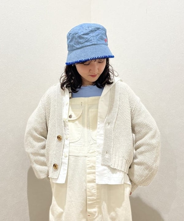 るーたまさんの「BEAMS WOMEN｜BEAMS BOY / コットン アクリル Vネック カーディガン」を使ったコーディネート