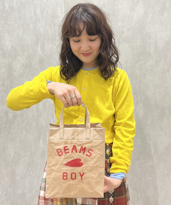るーたまさんの「BEAMS WOMEN｜BEAMS BOY / BBロゴ ショップバック」を使ったコーディネート