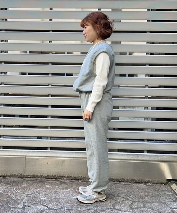 まつむさんの「BEAMS WOMEN｜コットン サーマル クルーネック ロングスリーブ Tシャツ」を使ったコーディネート