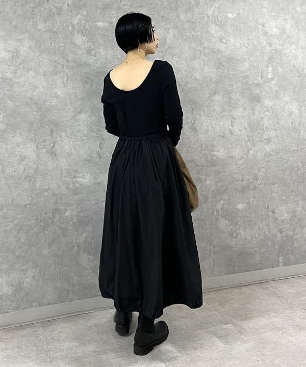 shirakiさんの「BEAMS WOMEN｜Demi-Luxe BEAMS / バルーン コンビ ワンピース」を使ったコーディネート