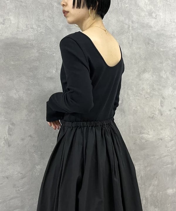 shirakiさんの「BEAMS WOMEN｜Demi-Luxe BEAMS / バルーン コンビ ワンピース」を使ったコーディネート