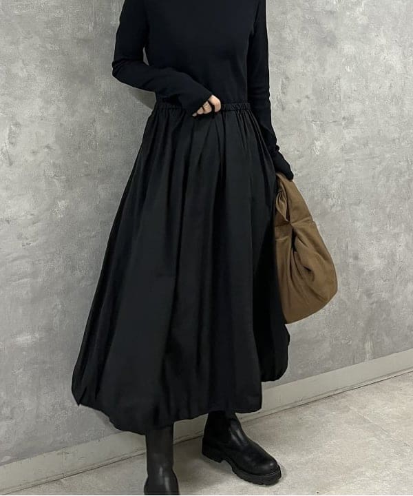 shirakiさんの「BEAMS WOMEN｜Demi-Luxe BEAMS / バルーン コンビ ワンピース」を使ったコーディネート