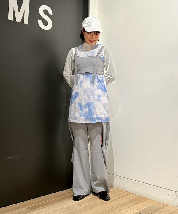 早川 萌子さんの「BEAMS WOMEN｜Ray BEAMS / ベルテッド ビスチェ」を使ったコーディネート