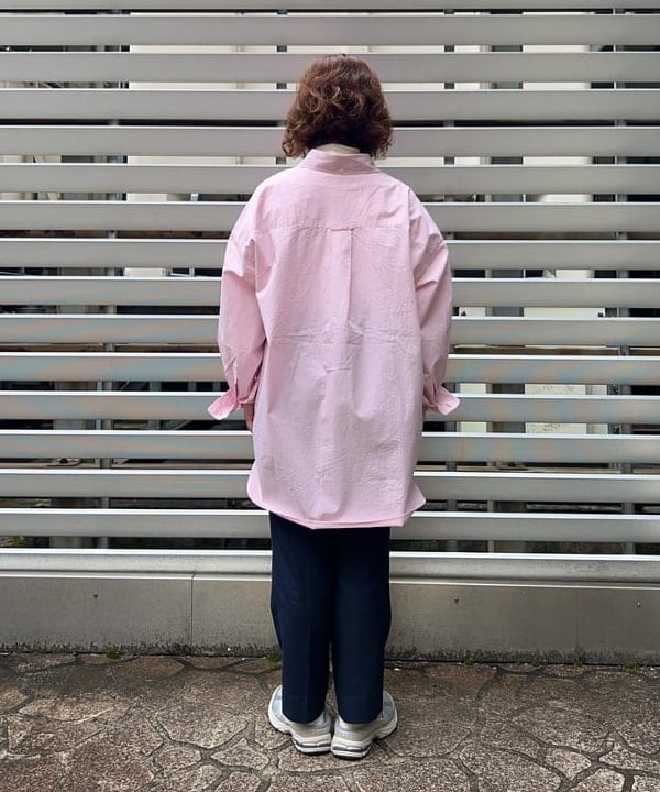 まつむさんの「BEAMS WOMEN｜BEAMS BOY / ポリエステル ウール シンチ バック スラックス」を使ったコーディネート