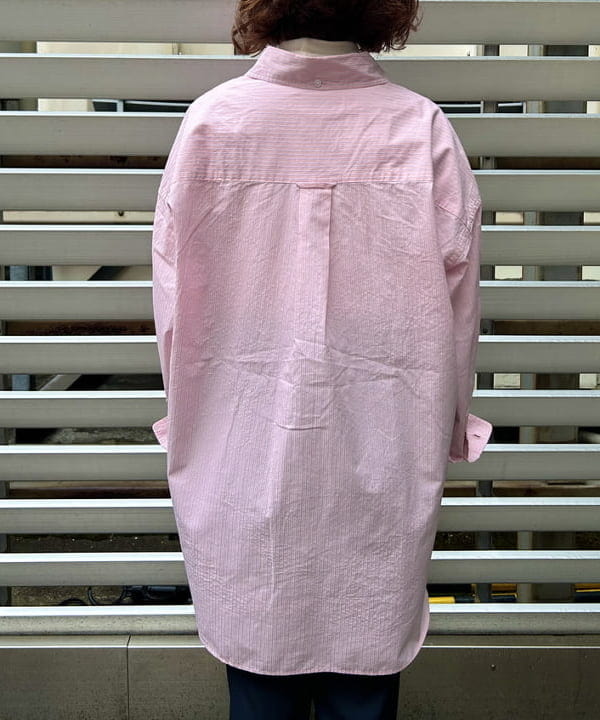 まつむさんの「BEAMS WOMEN｜BEAMS BOY / ポリエステル ウール シンチ バック スラックス」を使ったコーディネート