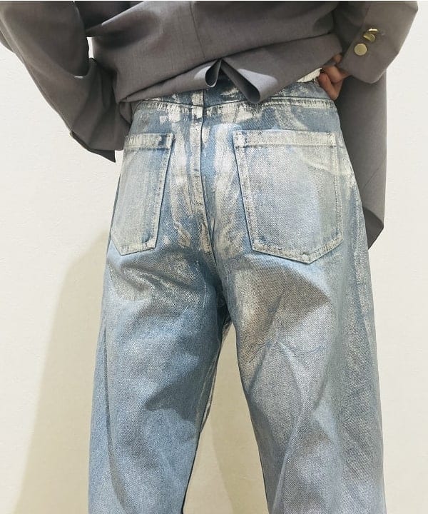 ひるてぃさんの「BEAMS WOMEN｜Ray BEAMS / 箔プリント デニムパンツ」を使ったコーディネート