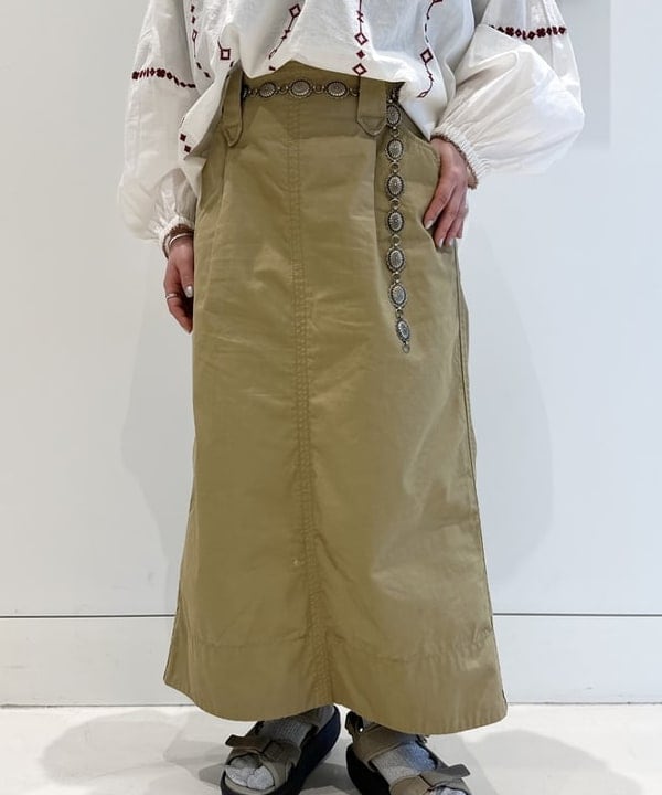 ナガオカ サキさんの「BEAMS WOMEN｜【別注】Healthknit / ワッフル ボーダー Tシャツ」を使ったコーディネート