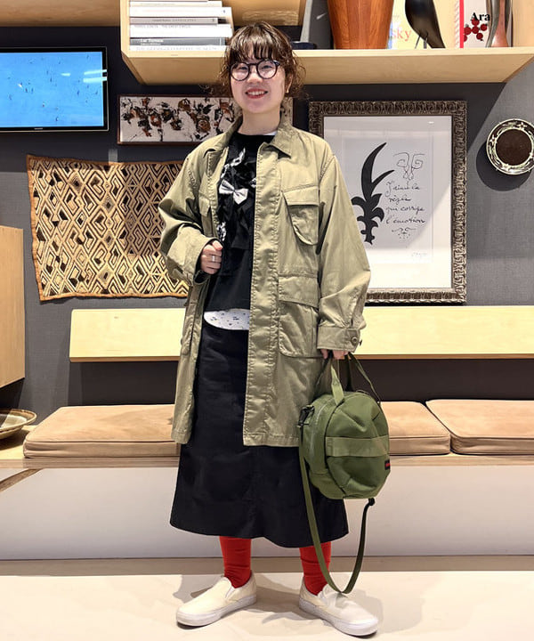 かわい みづきさんの「BEAMS WOMEN｜【別注】BRIEFING / ヘルメット バッグ」を使ったコーディネート