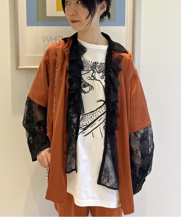 にしだてさんの「BEAMS WOMEN｜maturely / Fibril Satin Pants」を使ったコーディネート