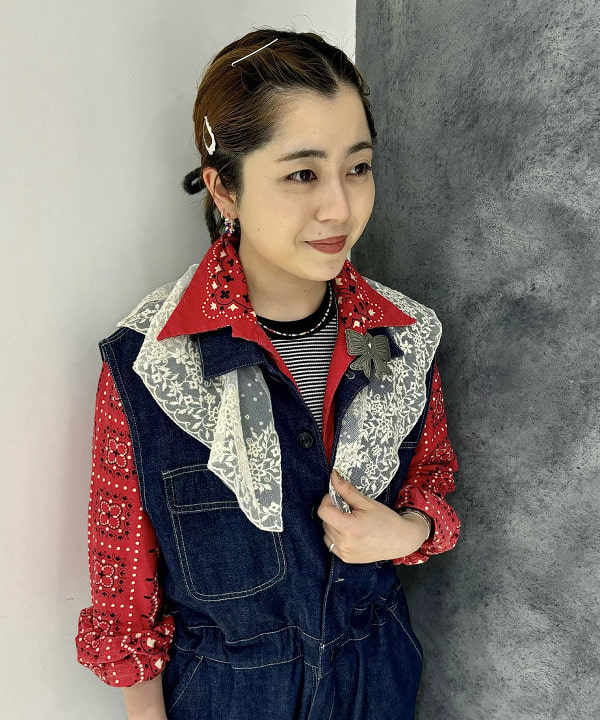 吉野 多恵さんの「BEAMS WOMEN｜Healthknit × BEAMS BOY / ワッフル ボーダー Tシャツ」を使ったコーディネート