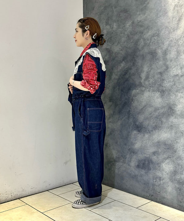 吉野 多恵さんの「BEAMS WOMEN｜Healthknit × BEAMS BOY / ワッフル ボーダー Tシャツ」を使ったコーディネート