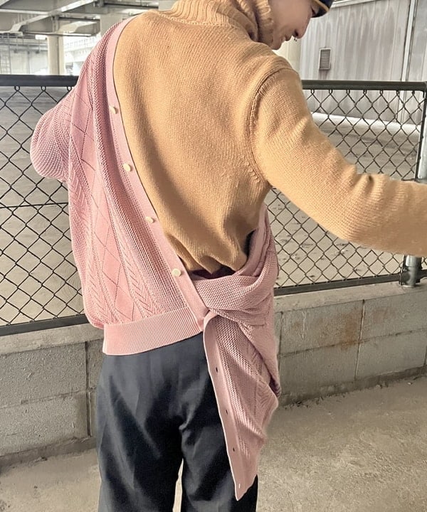 翔さんの「BEAMS WOMEN｜BEAMS / 12ゲージ メッシュ カーディガン」を使ったコーディネート